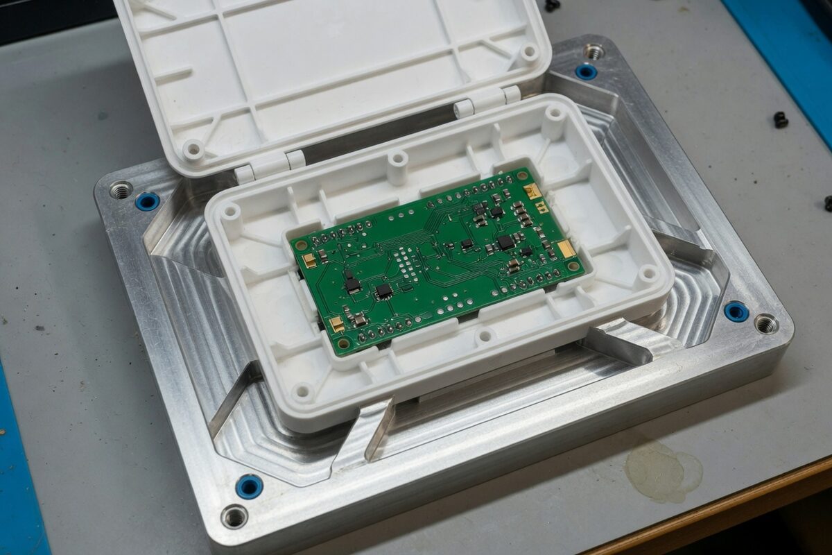 A circuit board seated in its socket