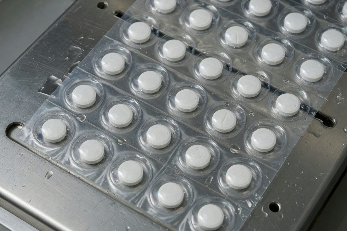 A blister card with a whole tablet in every pocket